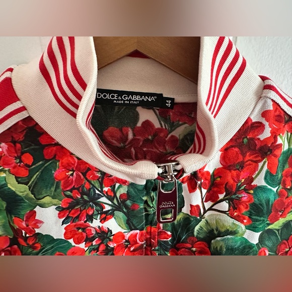 DOLCE AND GABBANA MULTICOLOR FLORAR PRINT BOMER JACKET size eu 44 woman’s - Picture 2 of 13